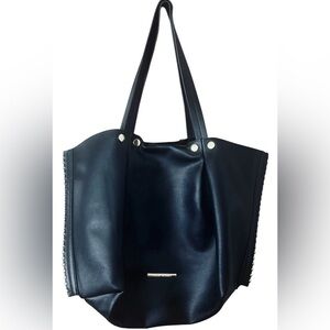 Steve Madden Black Tote with Sleek Leather Finish